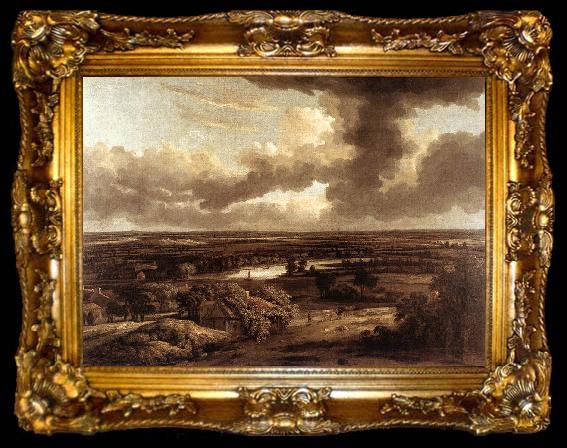 framed  Philips Koninck Dutch Landscape Viewed from the Dunes, ta009-2
